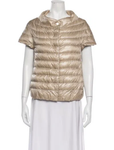 Pre-owned Herno Down Jacket In Neutrals