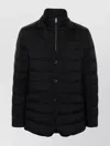 Herno Padded Notched Lapel Down Jacket In Black