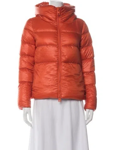 Pre-owned Herno Down Jacket In Orange