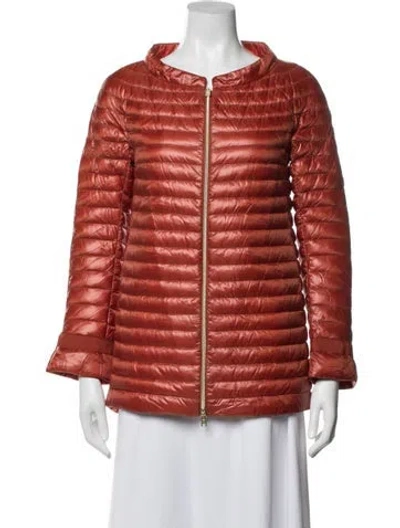 Pre-owned Herno Down Jacket In Orange