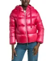Herno Logo-patch Padded Jacket In Pink