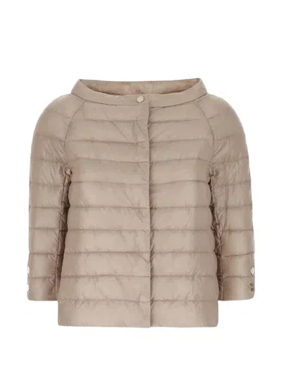 Herno Neutral Piumino Quilted Boxy Polyamide Jacket