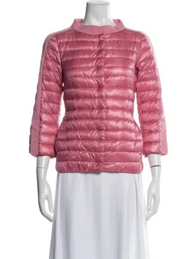 Pre-owned Herno Down Jacket In Pink