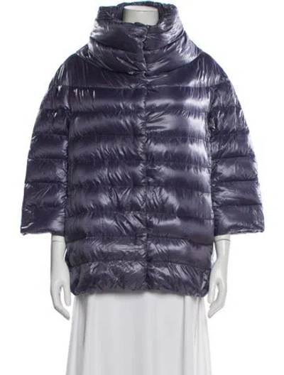 Pre-owned Herno Down Jacket In Purple