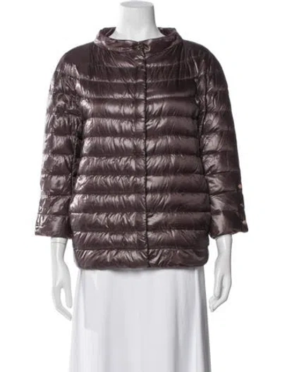 Pre-owned Herno Down Jacket In Purple