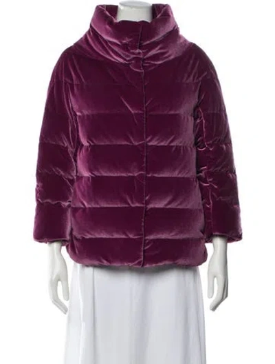 Pre-owned Herno Down Jacket In Purple