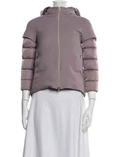 Pre-owned Herno Down Jacket In Purple