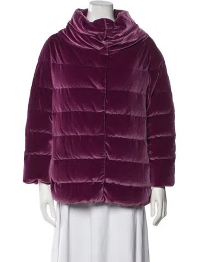 Pre-owned Herno Down Jacket In Purple