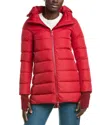 Herno Hooded Full-zip Down Jacket In Red