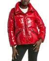 Herno Funnel-neck Puffer Jacket In Red