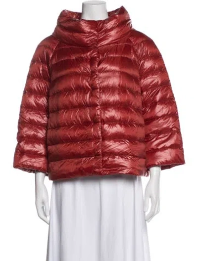 Pre-owned Herno Down Jacket In Red