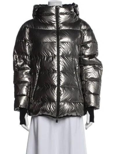 Pre-owned Herno Down Jacket In Silver