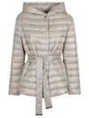 Herno Down Jacket Whit Belt