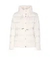 Herno Quilted Cape Jacket High Collar In White