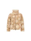 Herno Snowflake-jacquard Quilted Jacket In White