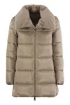Herno Down Jacket With Cruelty Free Fur Details