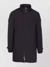Herno Down Jacket With High Neck And Side Pockets In Blue