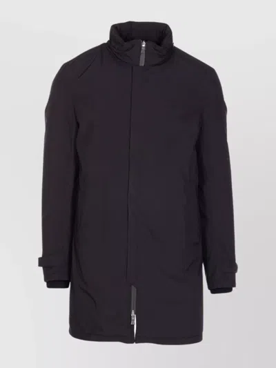 HERNO DOWN JACKET WITH HIGH NECK AND SIDE POCKETS