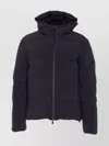 Herno Down Jacket With Hood And Quilted Pattern In Blue