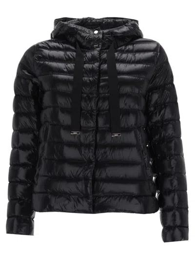 Herno Down Jacket With Hood In Black