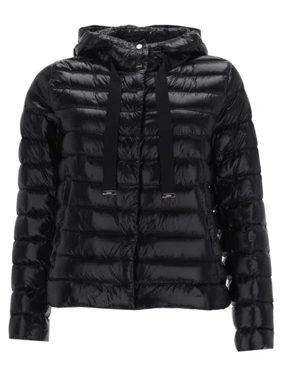 Herno Down Jacket With Hood In Black