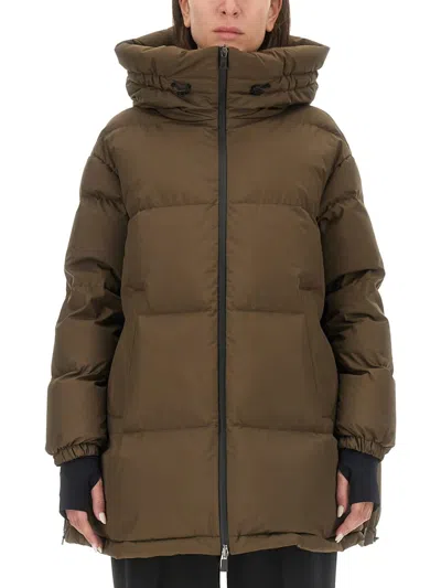 Herno Padded High-neck Jacket In Green