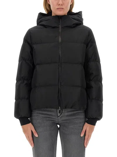 Herno Down Jacket With Hood In Black