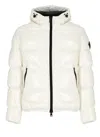 Herno White Glossy Nylon Down Jacket In White