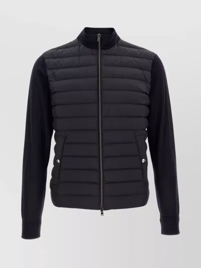 Herno Down Jacket With Padded Design And Ribbed Cuffs