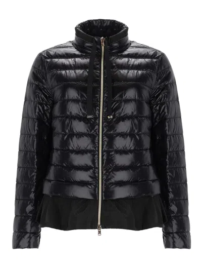 HERNO DOWN JACKET WITH RUFFLES