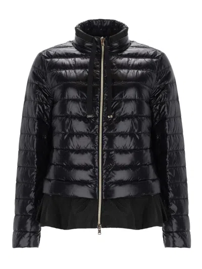 HERNO DOWN JACKET WITH RUFFLES