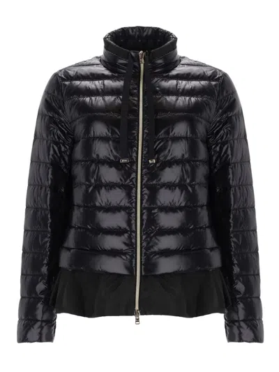 HERNO DOWN JACKET WITH RUFFLES