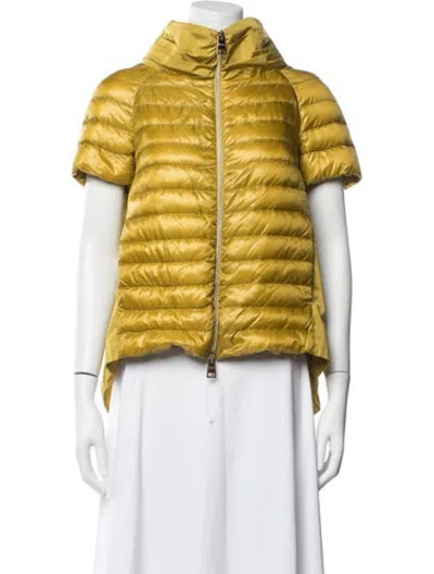Pre-owned Herno Down Jacket In Yellow