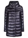 Herno Amelia Black Nylon Down Jacket In Black