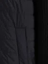 Herno Knitted-panels Padded Bomber Jacket In Black