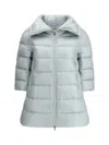 Herno Midi Down Jacket In Blue