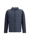 Herno Men Wool Double Layered Jacket In Blue