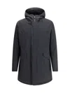 Herno Technical Fabric Parka In Blue