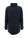 Herno Coats Blue In Blue