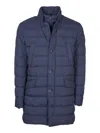 Herno Midnight Blue Polyester Down Jacket In Blue