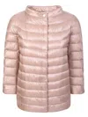 Herno Pink Puffer Jacket In Pink