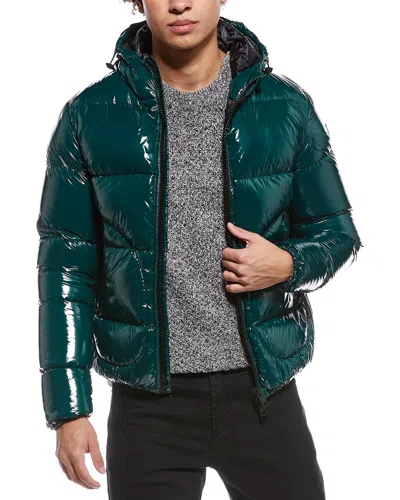 Herno Down Puffer Coat In Green