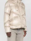 Herno Quilted Long-sleeve Down Jacket In Brown