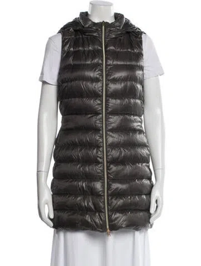 Pre-owned Herno Down Puffer Vest In Gray