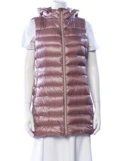 Pre-owned Herno Down Puffer Vest In Purple