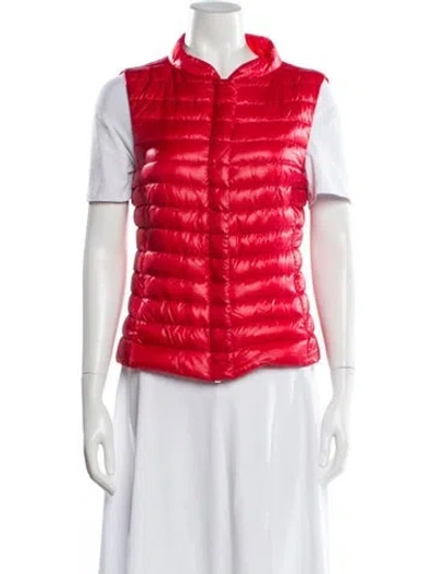 Pre-owned Herno Down Puffer Vest In Red