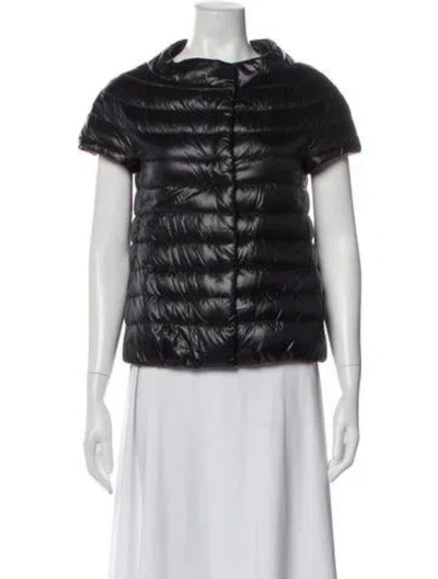 Pre-owned Herno Down Vest In Black