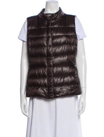 Pre-owned Herno Down Vest In Brown