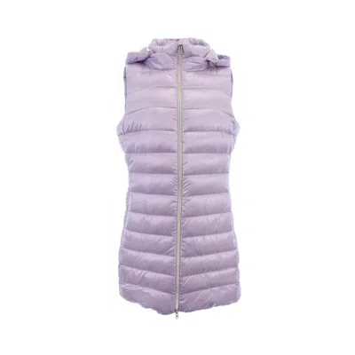 Herno Down Vest Coat In Purple