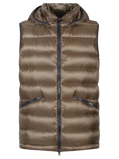 Herno Down Vest In Brown